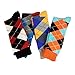 HSELL Colorful Mens Dress Socks Argyle Patterned Fun Crew Socks 4 Pack