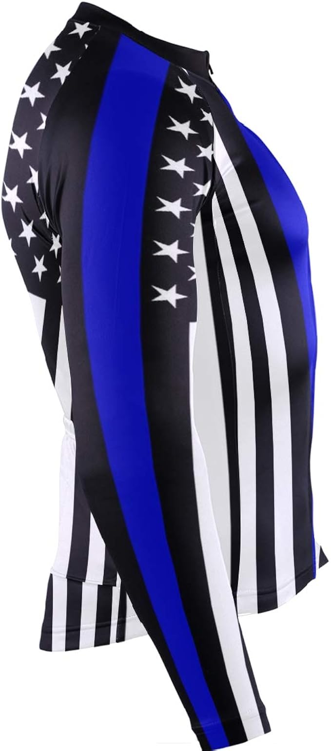 thin blue line cycling jersey