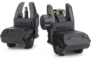 Aecktech Fiber Optic Sights,with Green and Red Full Fiber Optics Dots Polymer Fiber Optics Sights Front and Rear Backup Sights