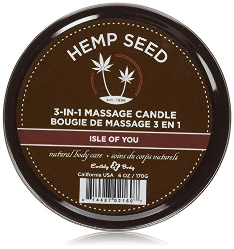 Earthly Body Earthly Body 3-in-1 Massage Candle – Isle of You, 6.8 Oz, 6.8 Ounce