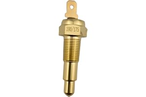 REPUSTOR Thermostat Fan Switch, 190'F On - 175'F Off, Automotive Engine Electric Radiator Cooling Fan Temperature Switches Sensor 1/8" NPT