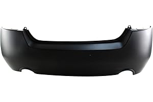 Evan Fischer Bumper Cover Compatible with 2007-2012 Nissan Altima, Sedan Rear With dual exhaust cut outs Primed NI1100248