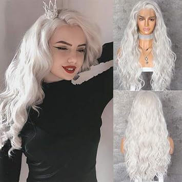 Amazon Com Party Queen Glueless Synthetic Lace Front Wigs Long