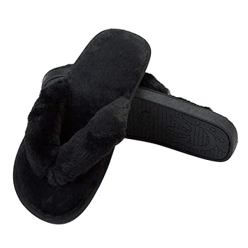 Amazon Com Ypsmwxg Plush Home Flip Flop Slippers For Women