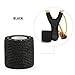 DROK 10 Rolls Self Adhesive Tape, 2.0in 14.76ft Black Breathable Nonwoven Fabric Protective Tape, Flexible Cling Scope Wrap, Military Camo Stretch Bandage Stealth Tape for Gun Knife Handle Covering