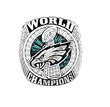 Zoga New Philadelphia Eagles Ring, Super Bowl LII World Foles and Wentz Championship Replica Ring (11, Foles)