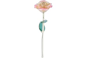 Generic Unique 24k Gold Dipped Real Rose in Gift Box with Stand, Symbol of Forever Love Ideal for