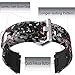 allbingo Fitbit Ionic Accessory Bands, Manly Case Women Cute Strap Rugged Pro G-Shock Like Protective Wristband for Fitbit Ionic Smartwatch (Dancing Life/Silver, Small 5.5