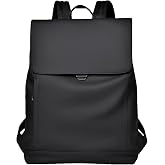 Modern Minimalist Travel Backpack, Black | Waterproof, Adjustable Straps, Luggage Strap Compatible, Lightweight, For Outdoor
