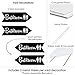 Big Dot of Happiness Black Wedding Bathroom Signs - Wedding Sign Arrow - Double Sided Directional Yard Signs - Set of 2 Bathroom Signs