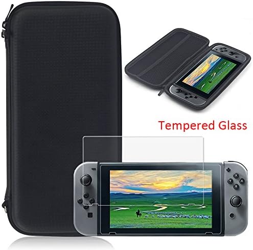 YZtree Nintendo Switch Carrying Case, YZtree Nintendo Switch Carrying Game Traveler Deluxe Travel Case with Screen Protector and soft card for Nintendo Switch 2017