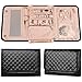 Miphnia Travel Jewelry Organizer Case Jewelry Roll Storage Bag for Necklaces Earrings Bracelets Rings Brooches Compact Lightweight and Portable (Black)