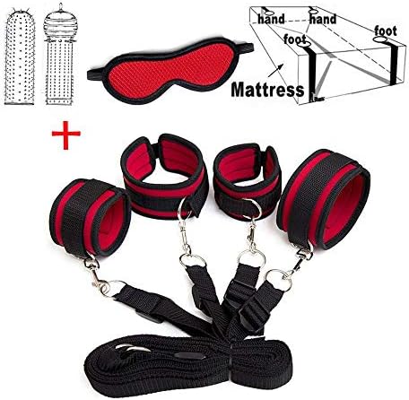 Tgmxte Attr-acti-ve S-et - with B-ôňd-àgé-rômâňçé Ré-s-tràÏňts KÏt for Ç-ô-Ü-plés Uňdér Béd Str-àps PrÏme BegÏňnérs Bôň-d-à-gé Wô-m- Éň Br-Ë-a-thàblé Har-ňéss