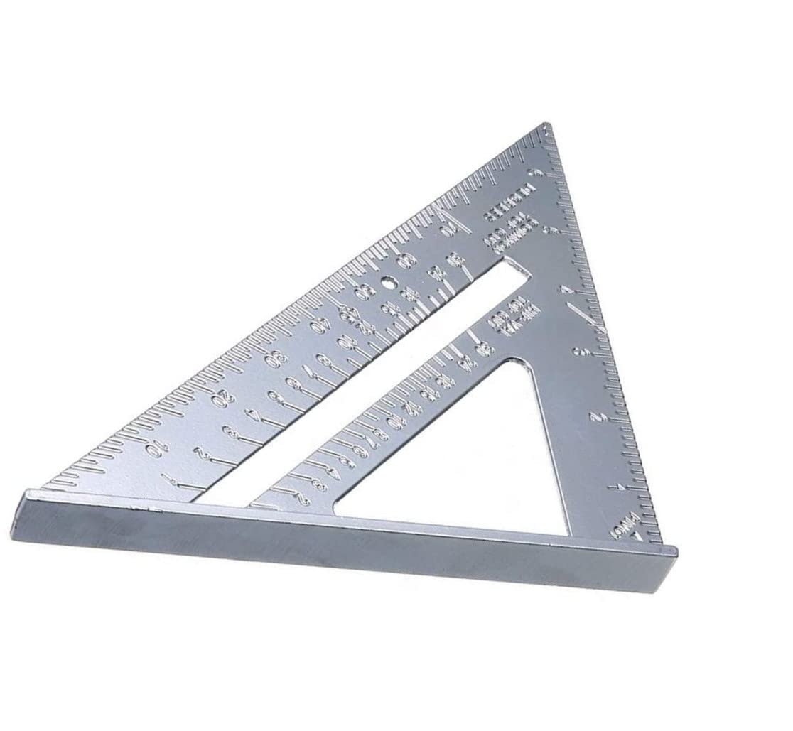 TX Triangle Ruler Carpenters Measuring Tool Triangle Protractor Aluminium Square Layout Tool Ruler Goniometer