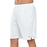 NORTHYARD Men's 10" Athletic Basketball Shorts with Zipper Pockets Quick Dry Lightweight Running Workout Gym Tennis Shorts