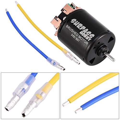 Dilwe RC Auto Gebürstet Motor, 4 Pole Legierung 540 Sensorless Gebürstet Motor 17 T / 27 T / 45 T / 80 T / 21 T für 1/10… – Bild 5