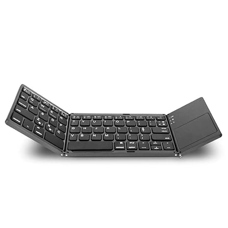 DZCP Bluetooth-Tastatur, faltbar, kabellos, tragbar, für iOS, Android und Windows Tablet, Smartphone, iPhone, iPad, Laptop, P