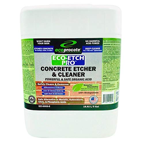 EcoEtch Pro, Concrete Etcher & Cleaner, Efflorescence Remover, Organic