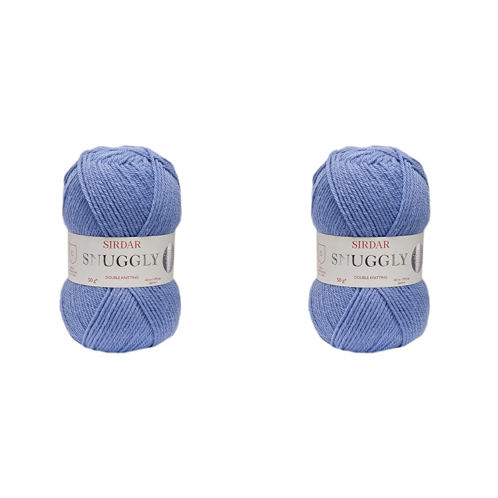Sirdar Snuggly DK Double Knitting, Denim Blue (326), 50g (Pack of 2)