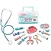 Mumu Sugar Wooden Toys Doctor Set for Kids Ages 3 and Up,Funny Dentist Pretend Play Medical Kit with Realistic Stethoscope