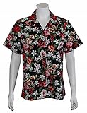 Sale: Women's Hibiscus Plumeria Floral Hawaiian Camp Shirt Made in Hawaii