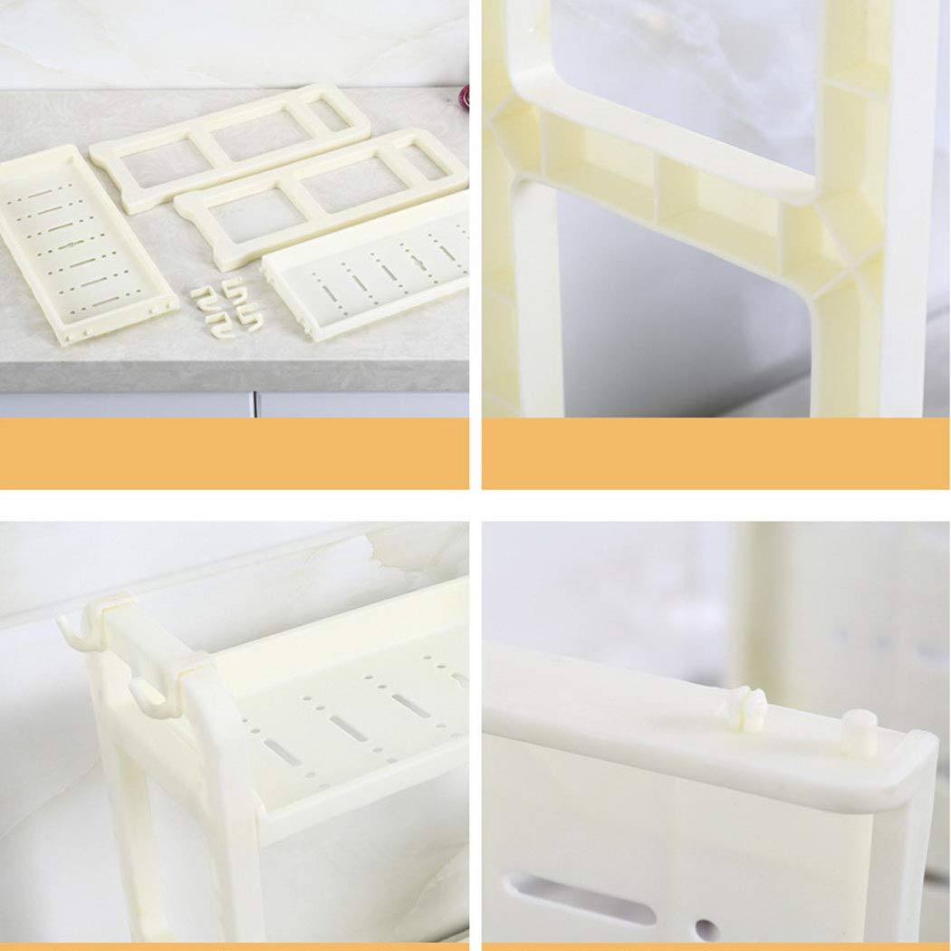 Wwweyi Multifunction Double Layer Kitchenware Storage Rack Bathroom Organizer Storage Racks