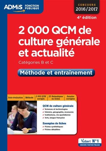 2000 QCM de culture générale et actualité