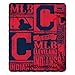 MLB Cleveland Indians Strength Fleece Throw Blanket 50-inch by 60-inch, Red
