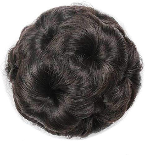 Buy A T Hair Extensions And Wigs Natural Hair Bun Brown Online