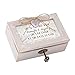 Cottage Garden She is Clothed with Strength Petite Locket Distressed Natural Music Box Plays Amazing Grace