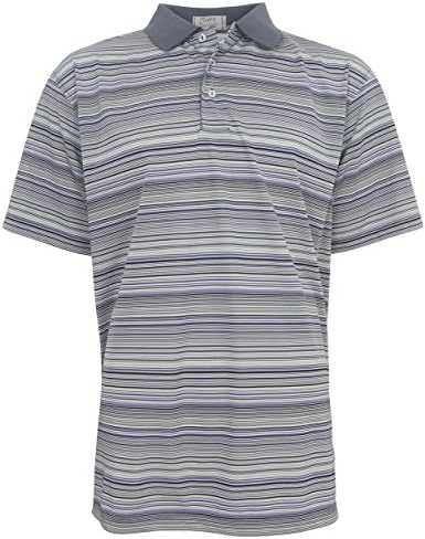 McIlhenny Candy Stripe Polo Golf Shirt by Tabasco, Medium Indigo