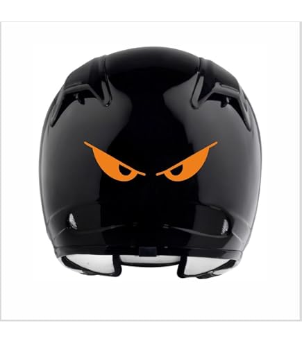 Everything Graphix Evil Eyes No Fear Motorcycle Biker Helmet Reflective Decal Sticker M2 5 1/2