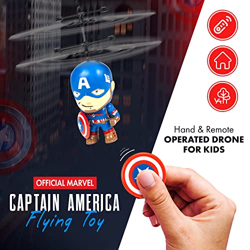 World Tech Toys Marvel Legends Captain America Action Figure Flying Toy
