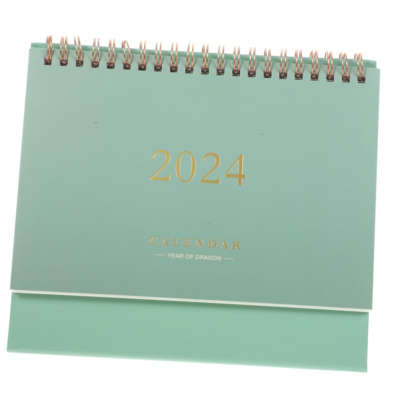 SEWACC Desk Calendar, 2024 Full Year Calendar Small Desk Calendar Standing Flip Desktop Monthly Calendar for Home Office School Recording Events (Green,)
