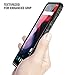 OnePlus 6 Rugged Case, Poetic Revolution [360 Degree Protection] Full-Body Rugged Heavy Duty Case [with Tempered Glass] for OnePlus 6 Black