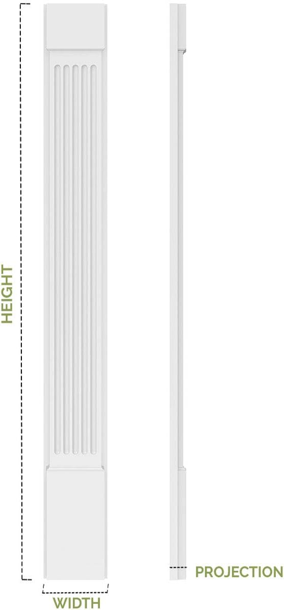 Ekena Millwork PIL07X90X02DP 7-Inch W x 87-Inch H x 2 3/8-Inch P Double Raised Panel Trimmable by 12-Inch: Home Improvement