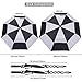 G4Free 62 Inch Automatic Open Golf Umbrella Extra Large Oversize Double Canopy Vented Windproof Waterproof Stick Umbrellas(Black/White)