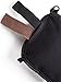 Travel Wallet RFID Safe Pouch - As Neck Stash Or Hidden Waist Belt Stash (Black)