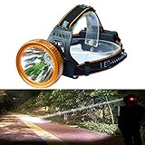 Odear Headlamp LED 3 Modes Headlight Powered Helmet Light with Rechargeable Batteries for Outdoor Hiking Camping Riding Fishing Hunting
