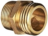 Moon 358-1061021 Brass Fire Hose Adapter, Nipple, 1