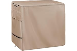 Wnanan Outdoor Prep Table Cover - Heavy Duty Waterproof Cover for Outdoor Small Portable Table, Compatible with 36 inch Outdoor Utility Cart and Storage Cabinet,Khaki