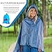 Outdoor Beach Blanket/Compact Portable Pocket Blanket by Athletrek- Waterproof Sandproof Lightweight Tarp/Poncho for Picnic, Camping, Hiking, Travel, Sports, Festival-Stakes, Pockets, Pouch, Carabiner