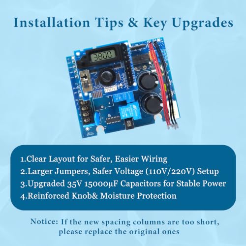 GLX-PCB-RITE Main Circuit Board & GLX-PCB-DSP Display Board，Fits The Hayward/Goldline Aqua Rite Saltwater Chlorinator，for Pool Chlorinators Replacement，Hayward aquarite Circuit Board