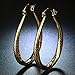 SOSUO Women Elegant 18k Yellow Gold Filled Stud Hoop Dangle Earring Wedding Jewelry
