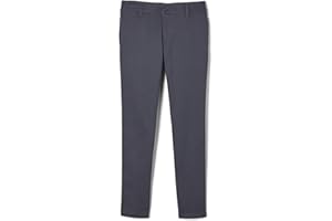 French Toast Girls' Little Stretch Twill Skinny Leg Pant with Pockets, School Uniforms for Kids and Teens