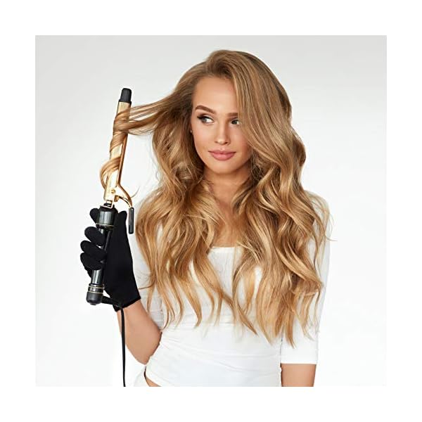 Aneco 4 Pieces Heat Resistant Gloves Hair Styling Gloves for Hair Styling Curling Iron and Curling Wand, Fit Most Hand…