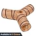 Prosper Pet Cat Tunnel - Collapsible 3 Way Play Toy - Tube Fun for Rabbits, Kittens, and Dogs - Brown