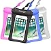Universal Waterproof Phone Case, 4 Pack iThrough32ft Dry Bag Waterproof Pouch with Touch Transparent Screen and Armband for iPhone 7/7 Plus/6/6s Plus/5s/se/Galaxy S5/S6/S7 Edge plus Note 4/5