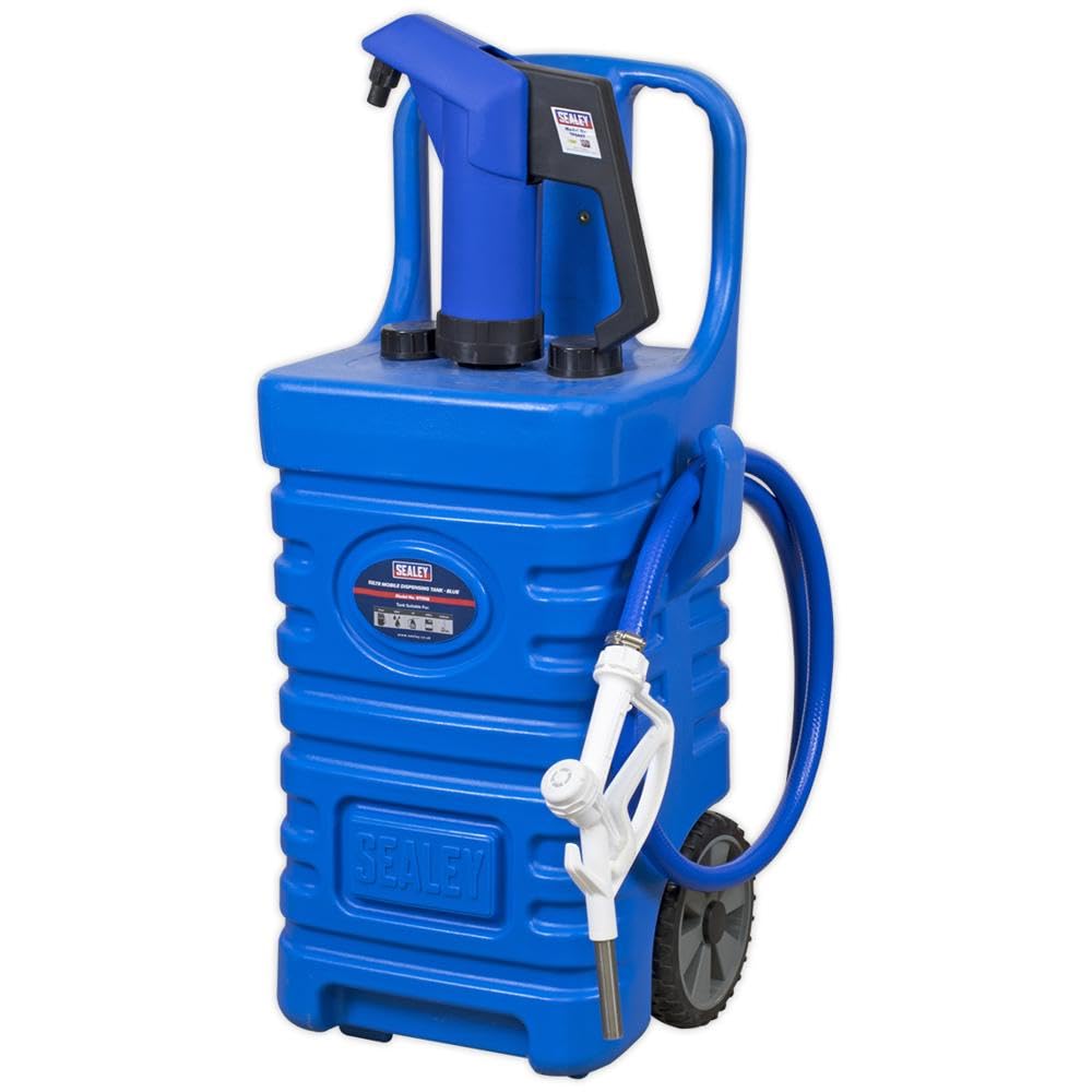 Sealey DT55BCOMBO1 55ltr Mobile Dispensing Tank with AdBlue Pump - Blue