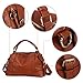 Hynes Victory Womens Luxury Hobo Handbag (Brown2)